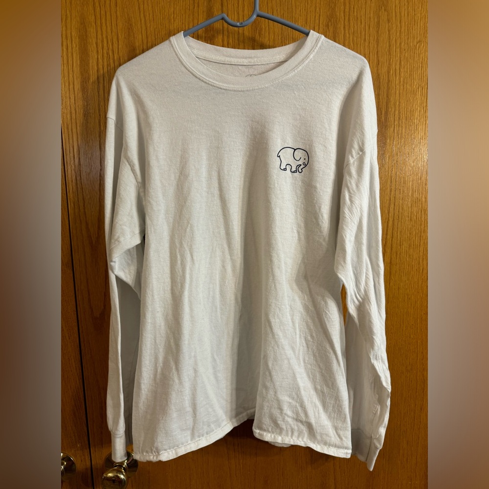 Ivory Ella long sleeve tshirt butterflies on the back size large